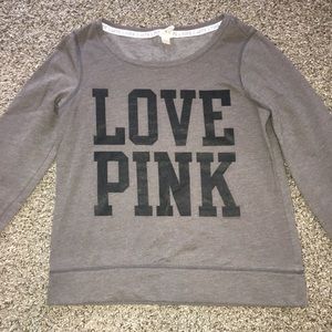 Pink- Victoria’s Secret crew neck sweatshirt